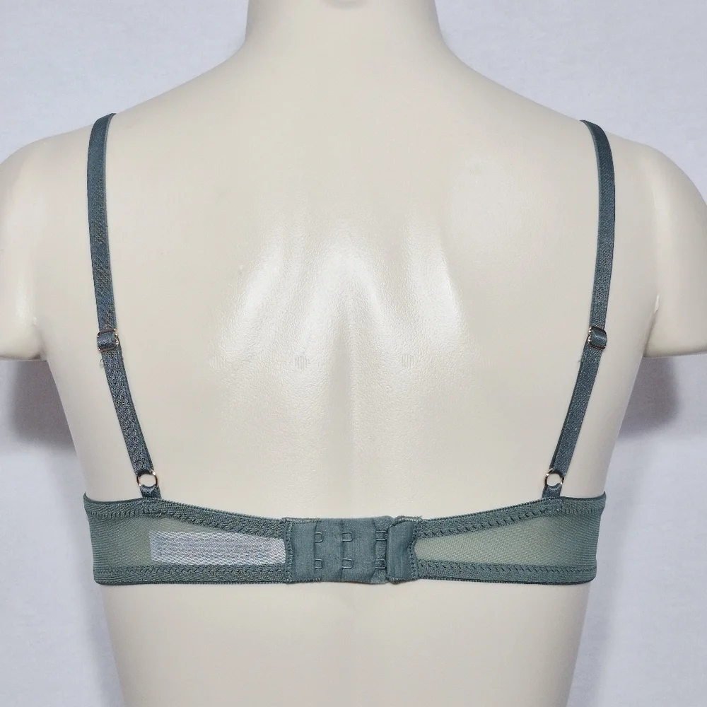 32A Auden‎ Unlined Lace Underwire Bra Green NWT